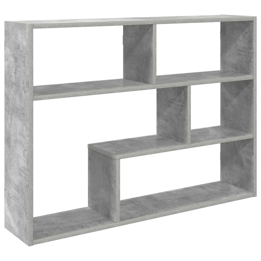 Wandplank Muurmontage Grijs 95 x 20 x 69,5 cm Bewerkt hout