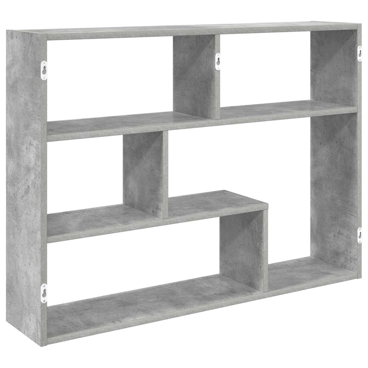 Wandplank Muurmontage Grijs 95 x 20 x 69,5 cm Bewerkt hout