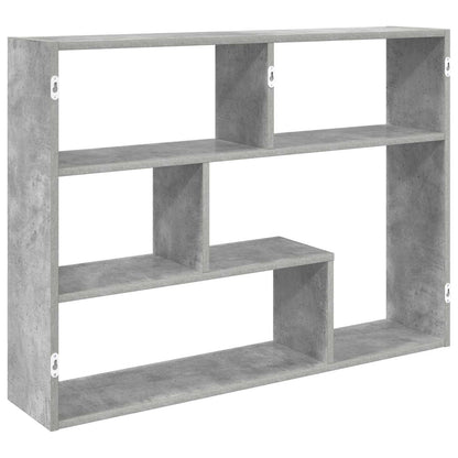 Wandplank Muurmontage Grijs 95 x 20 x 69,5 cm Bewerkt hout