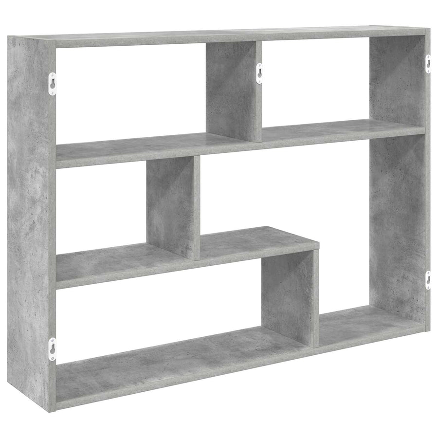Wandplank Muurmontage Grijs 95 x 20 x 69,5 cm Bewerkt hout