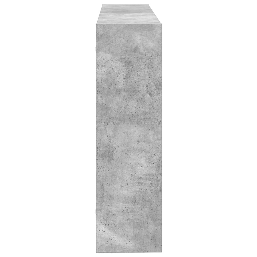 Wandplank Muurmontage Grijs 95 x 20 x 69,5 cm Bewerkt hout