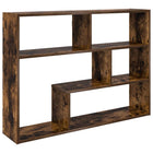Wandplank 95x20x69,5 cm bewerkt hout bruin muurmontage