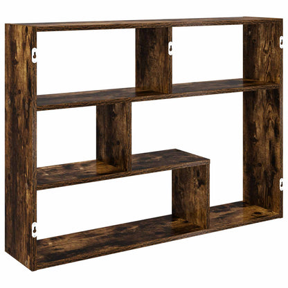 Wandplank Muurmontage Bruin 95 x 20 x 69,5 cm Bewerkt hout