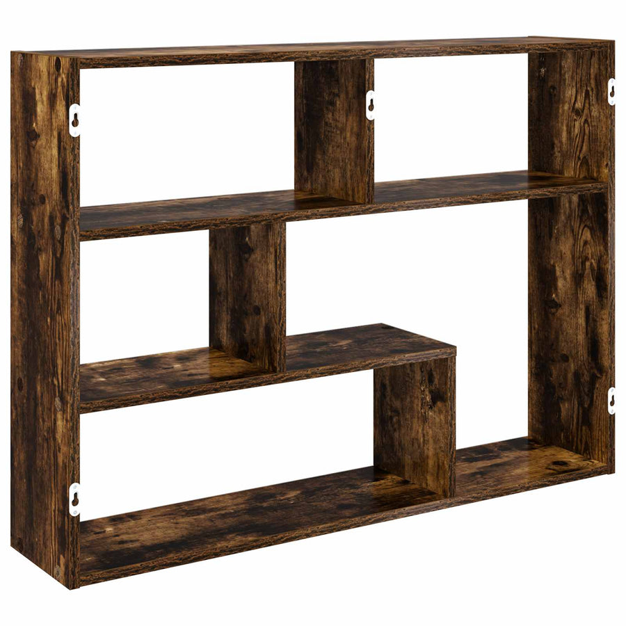 Wandplank Muurmontage Bruin 95 x 20 x 69,5 cm Bewerkt hout