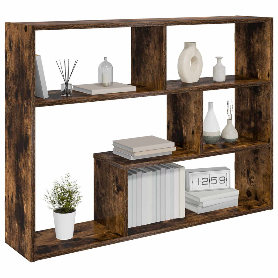 Wandplank Muurmontage Bruin 95 x 20 x 69,5 cm Bewerkt hout