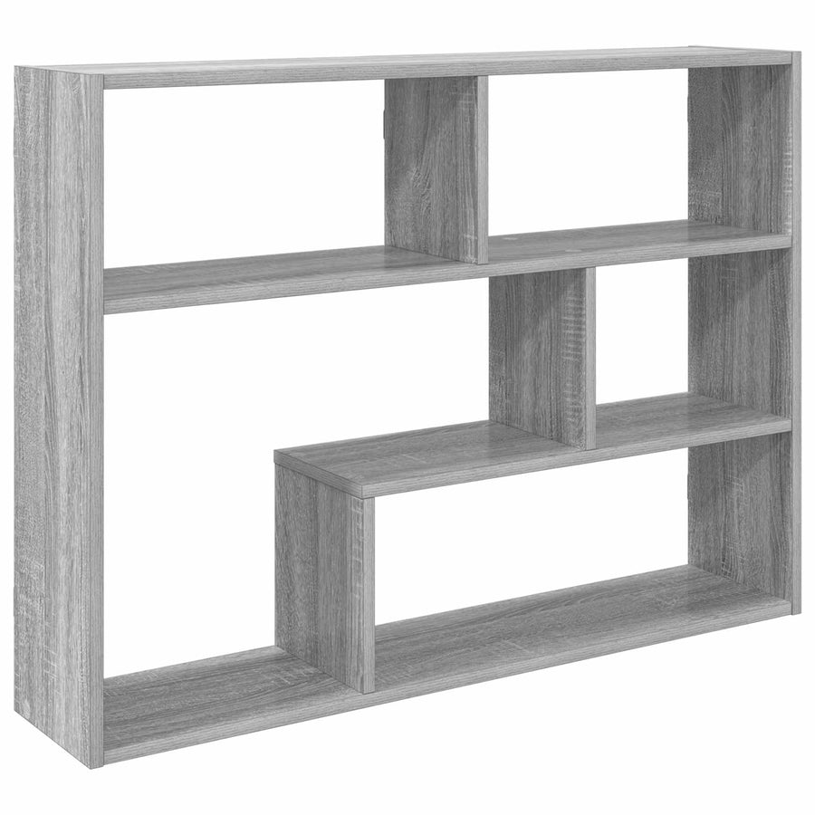 Wandplank Muurmontage Grijs 95 x 20 x 69,5 cm Bewerkt hout