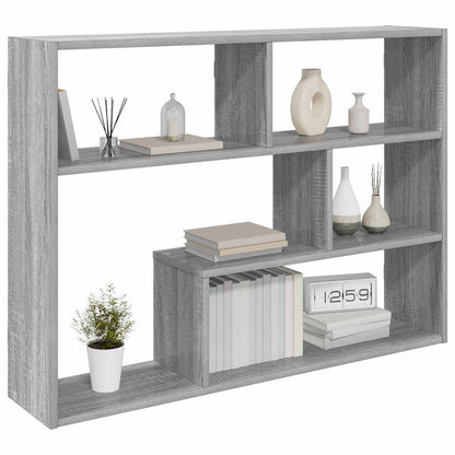 Wandplank Muurmontage Grijs 95 x 20 x 69,5 cm Bewerkt hout