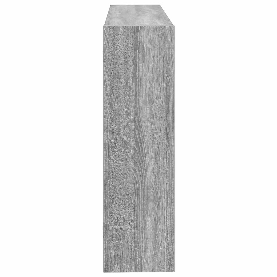 Wandplank Muurmontage Grijs 95 x 20 x 69,5 cm Bewerkt hout