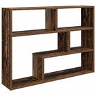 Wandplank 95x20x69,5 cm bewerkt hout bruin muurmontage