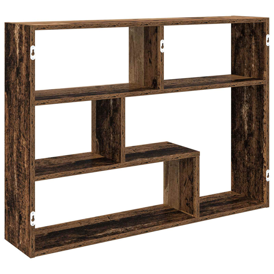 Wandplank Muurmontage Bruin 95 x 20 x 69,5 cm Bewerkt hout