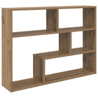 Wandplank bewerkt hout 95x20x69.5 cm bruin