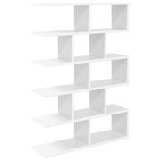Wandplank 70x20x100 cm wit bewerkt hout