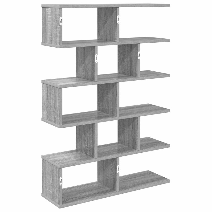Wandplank Grijs Sonoma 70 x 20 x 100 cm Bewerkt hout