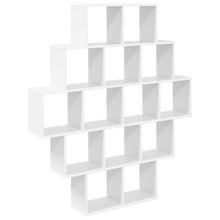 Wandplank Wit 120 x 20 x 136 cm Bewerkt hout