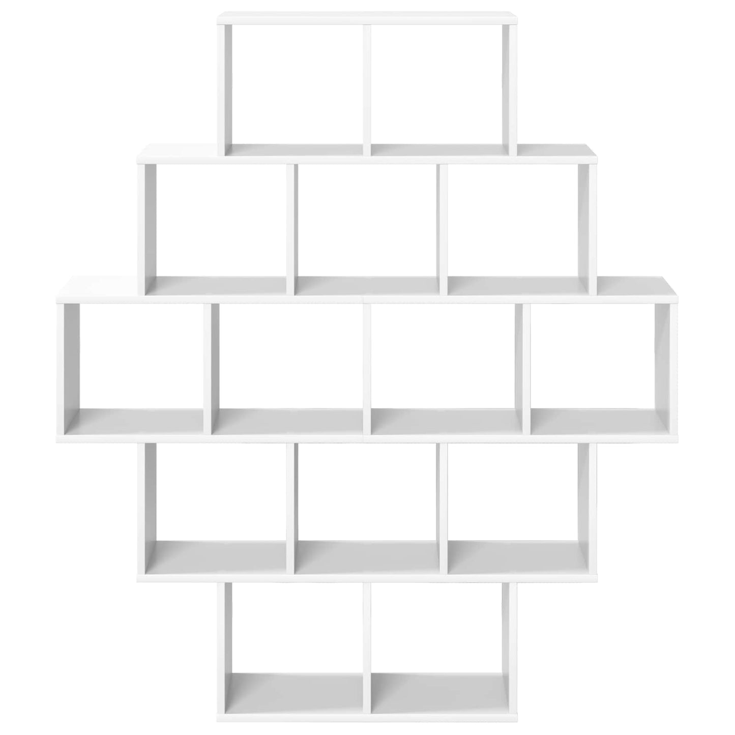 Wandplank Wit 120 x 20 x 136 cm Bewerkt hout