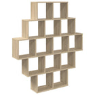 Wandplank Sonoma Eiken 120 x 20 x 136 cm Bewerkt hout