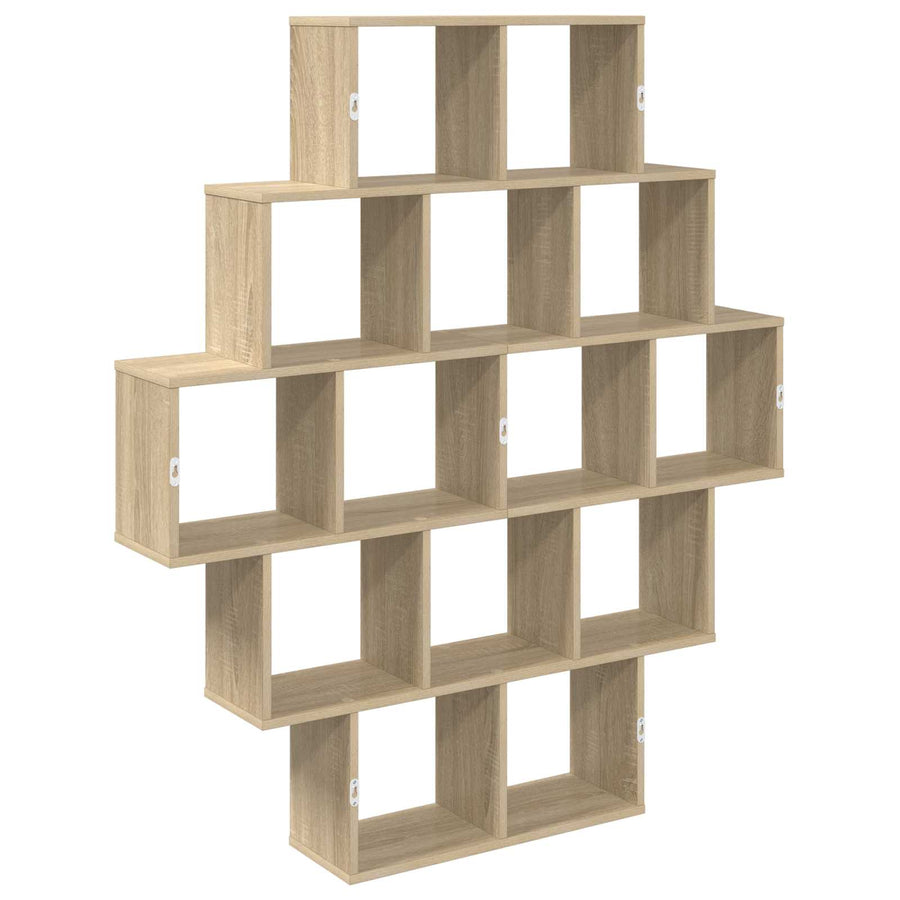 Wandplank Sonoma Eiken 120 x 20 x 136 cm Bewerkt hout