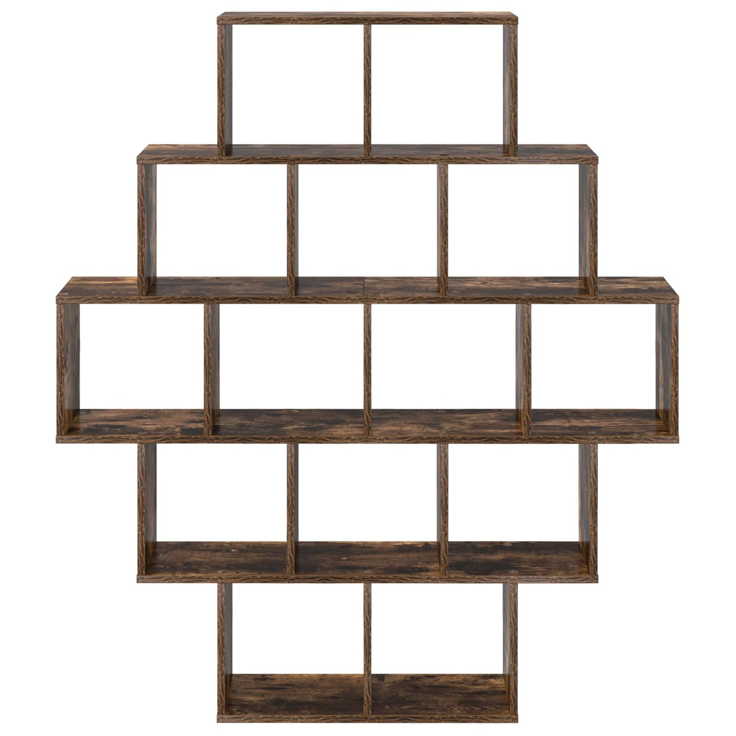 Wandplank Gerookt eiken 120 x 20 x 136 cm Bewerkt hout