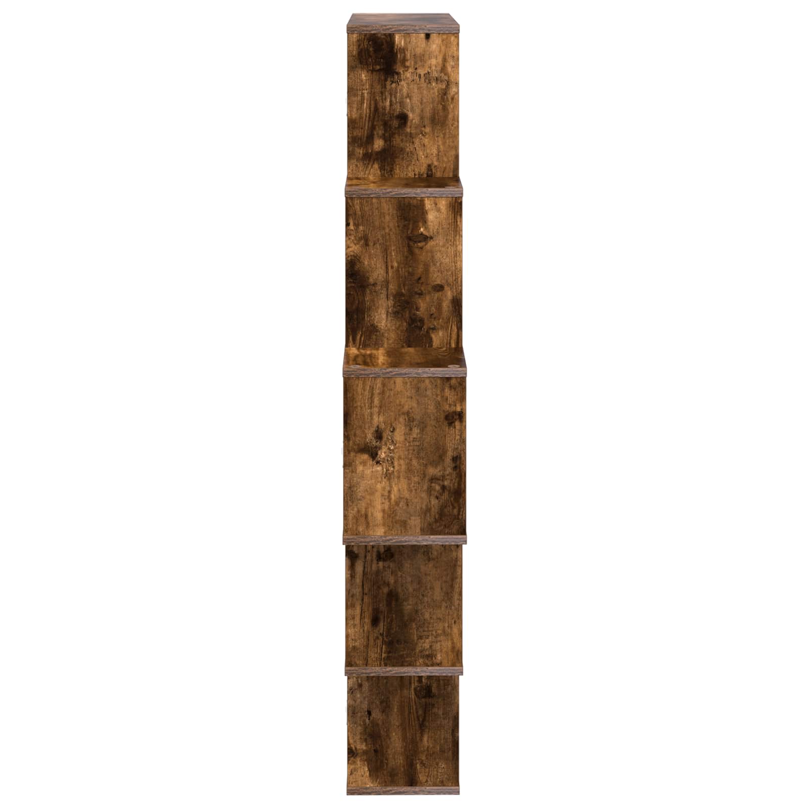 Wandplank Gerookt eiken 120 x 20 x 136 cm Bewerkt hout
