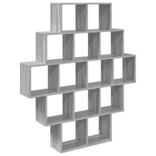 Wandplank Grijs Sonoma 120 x 20 x 136 cm Bewerkt hout