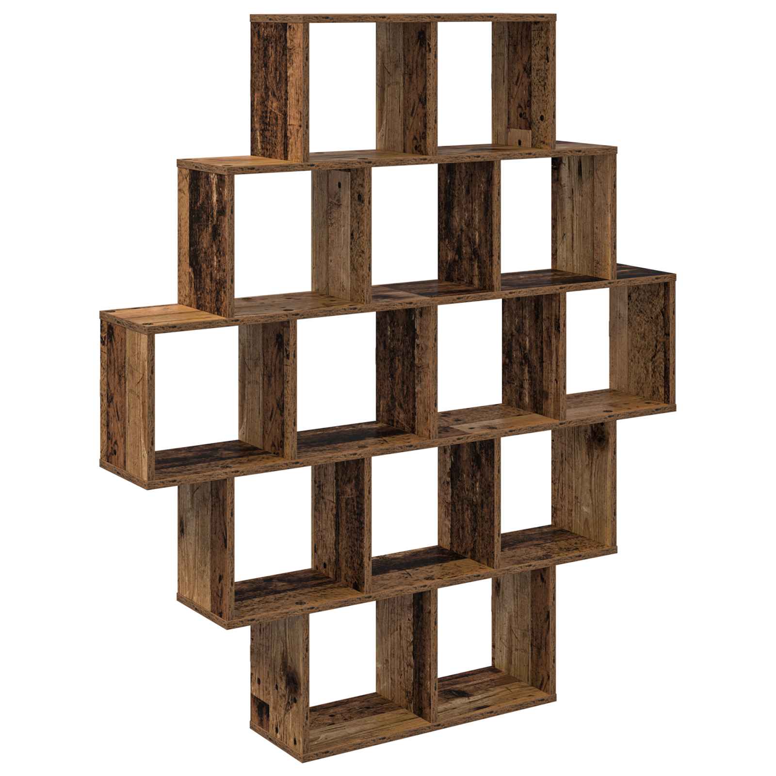 Wandplank Oud hout 120 x 20 x 136 cm Bewerkt hout
