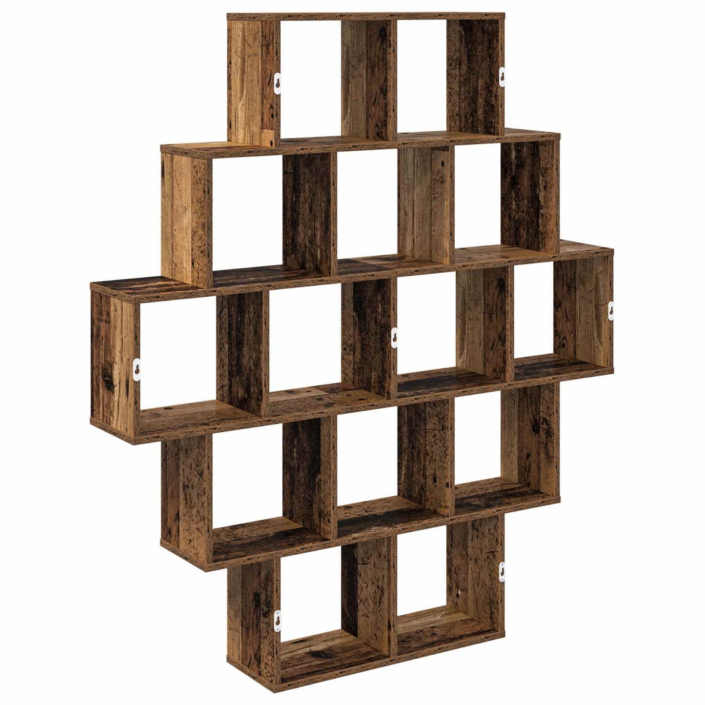Wandplank Oud hout 120 x 20 x 136 cm Bewerkt hout