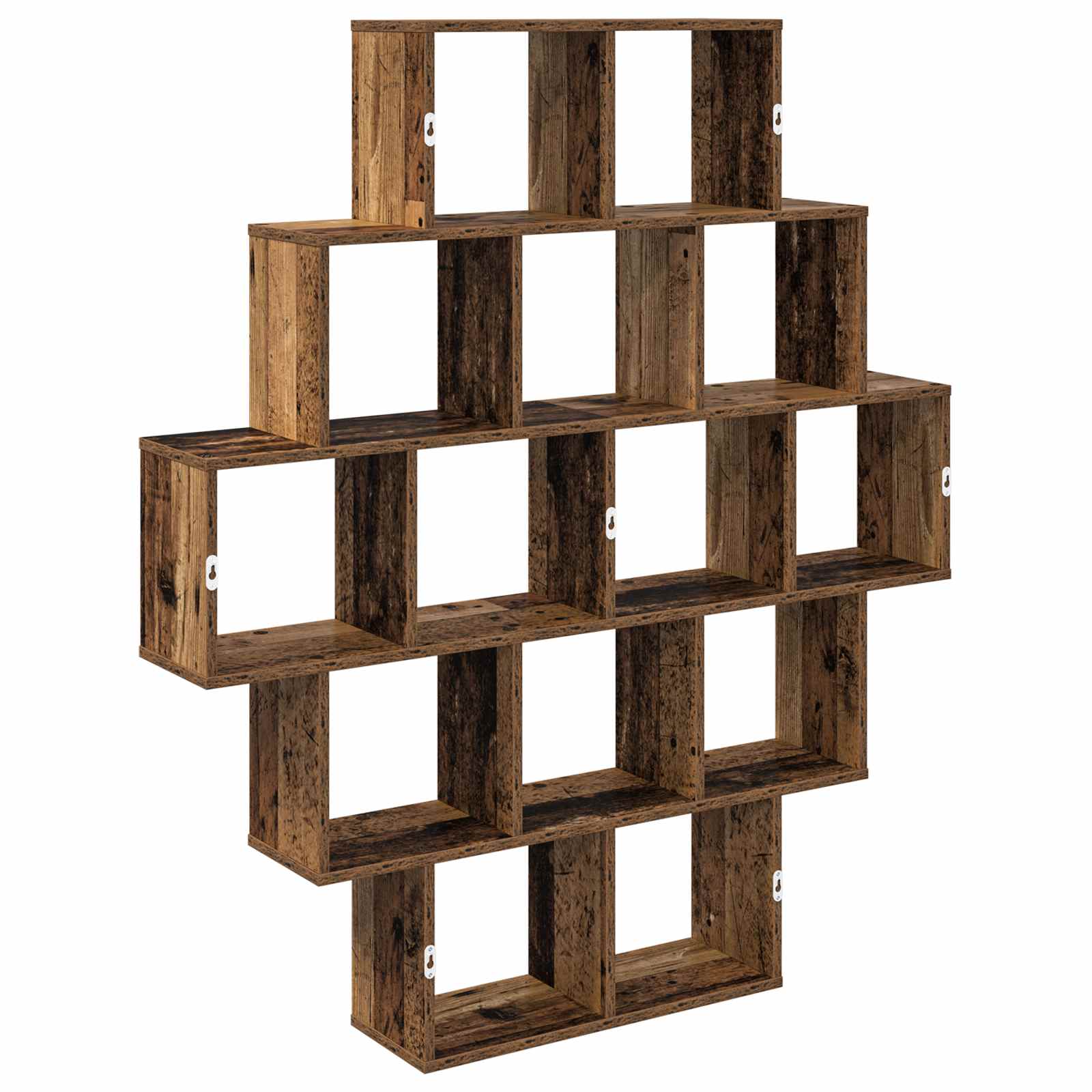 Wandplank Oud hout 120 x 20 x 136 cm Bewerkt hout
