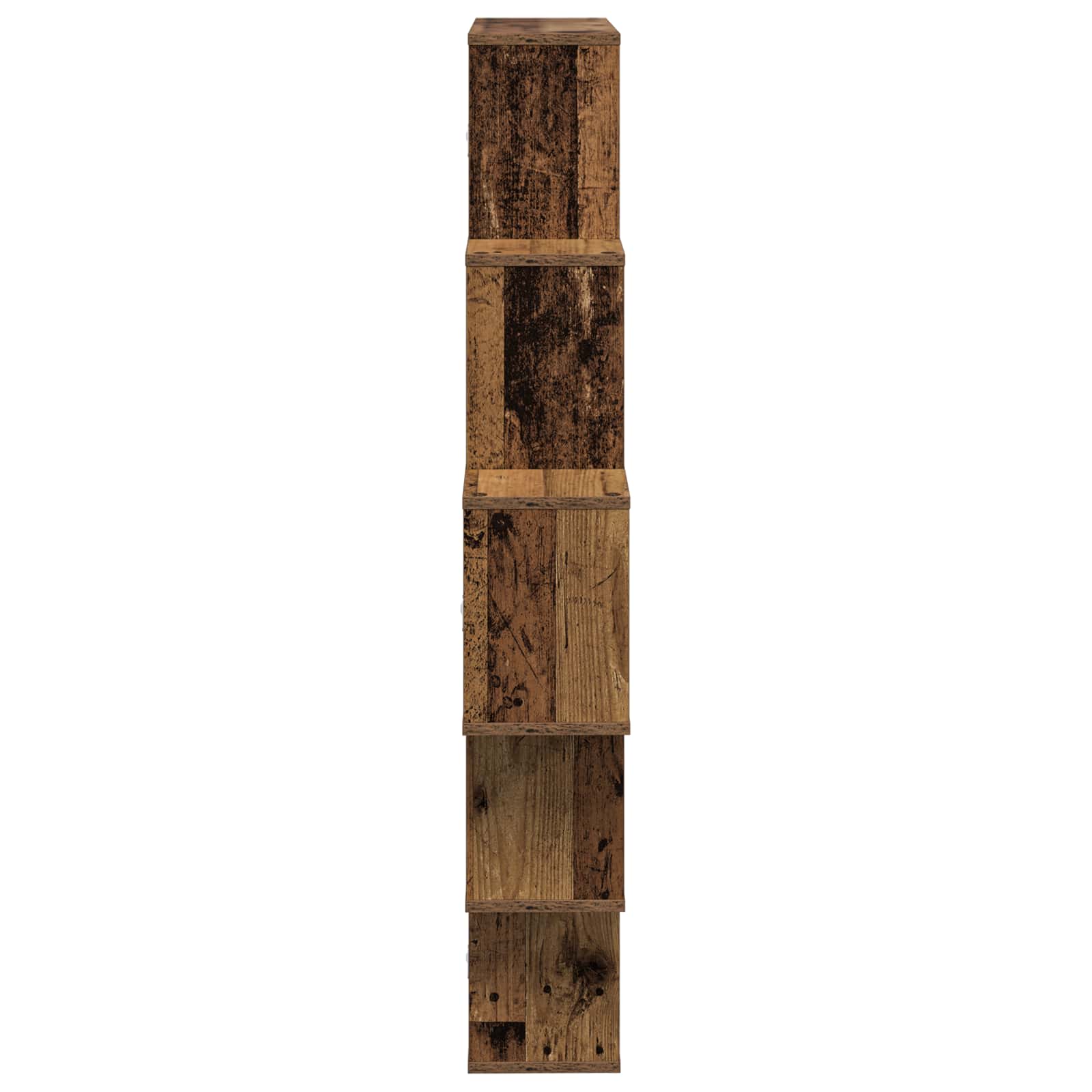 Wandplank Oud hout 120 x 20 x 136 cm Bewerkt hout