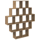 Wandplank Artisanaal eiken 120 x 20 x 136 cm Bewerkt hout