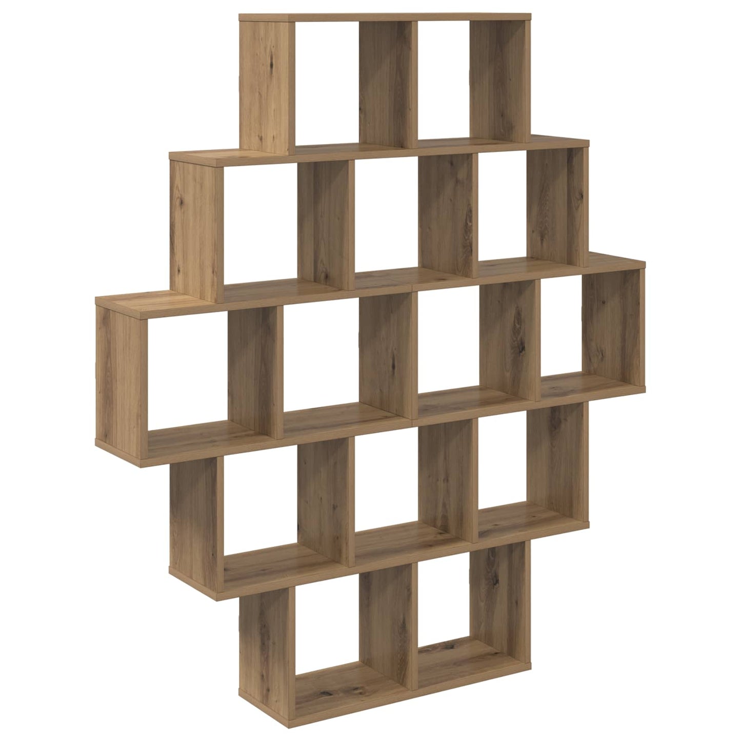 Wandplank Artisanaal eiken 120 x 20 x 136 cm Bewerkt hout