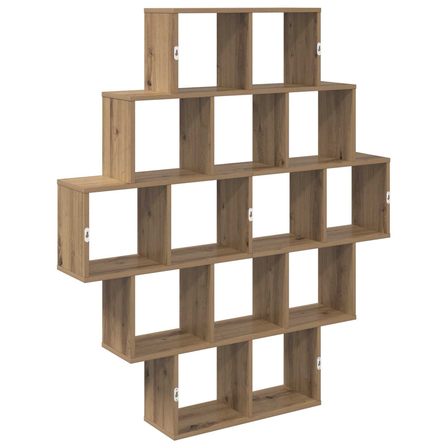 Wandplank Artisanaal eiken 120 x 20 x 136 cm Bewerkt hout