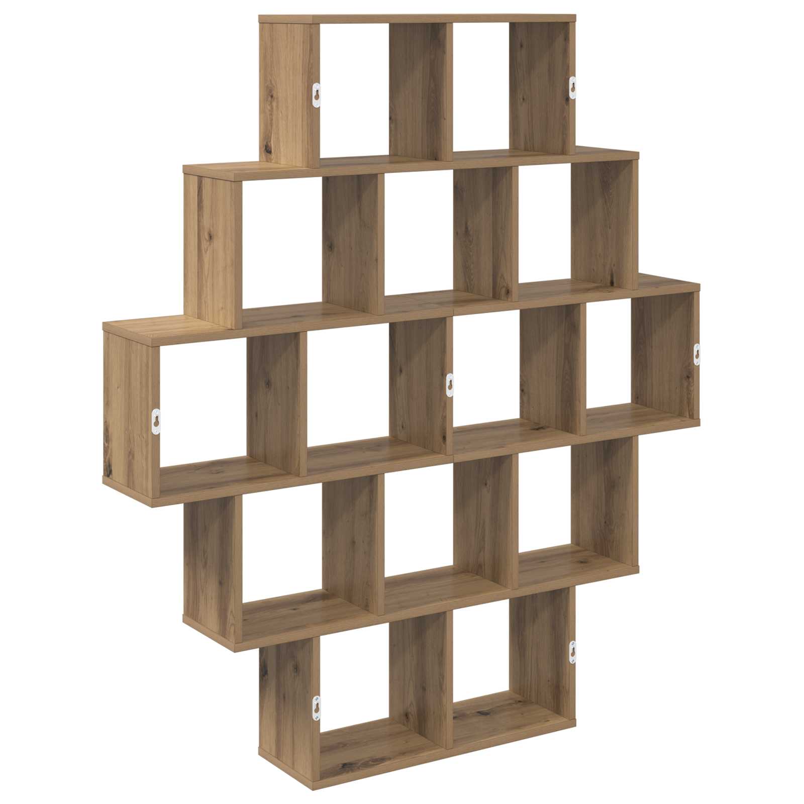 Wandplank Artisanaal eiken 120 x 20 x 136 cm Bewerkt hout