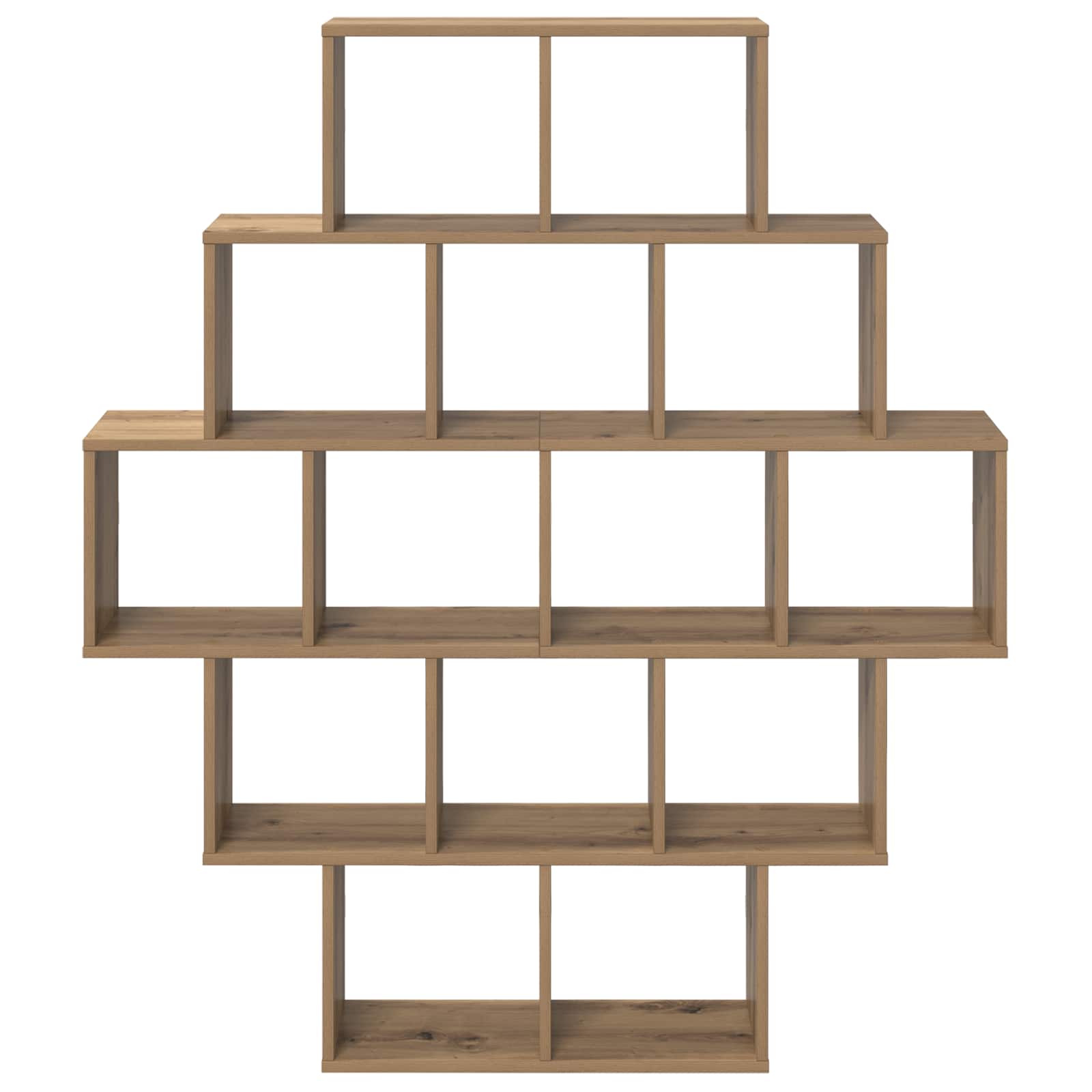 Wandplank Artisanaal eiken 120 x 20 x 136 cm Bewerkt hout