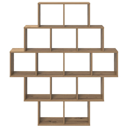Wandplank Artisanaal eiken 120 x 20 x 136 cm Bewerkt hout