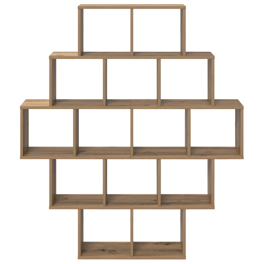 Wandplank Artisanaal eiken 120 x 20 x 136 cm Bewerkt hout