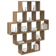 Wandplank Artisanaal eiken 120 x 20 x 136 cm Bewerkt hout