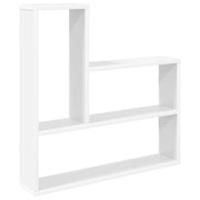 Wandplank wit 60x11x60 cm bewerkt hout