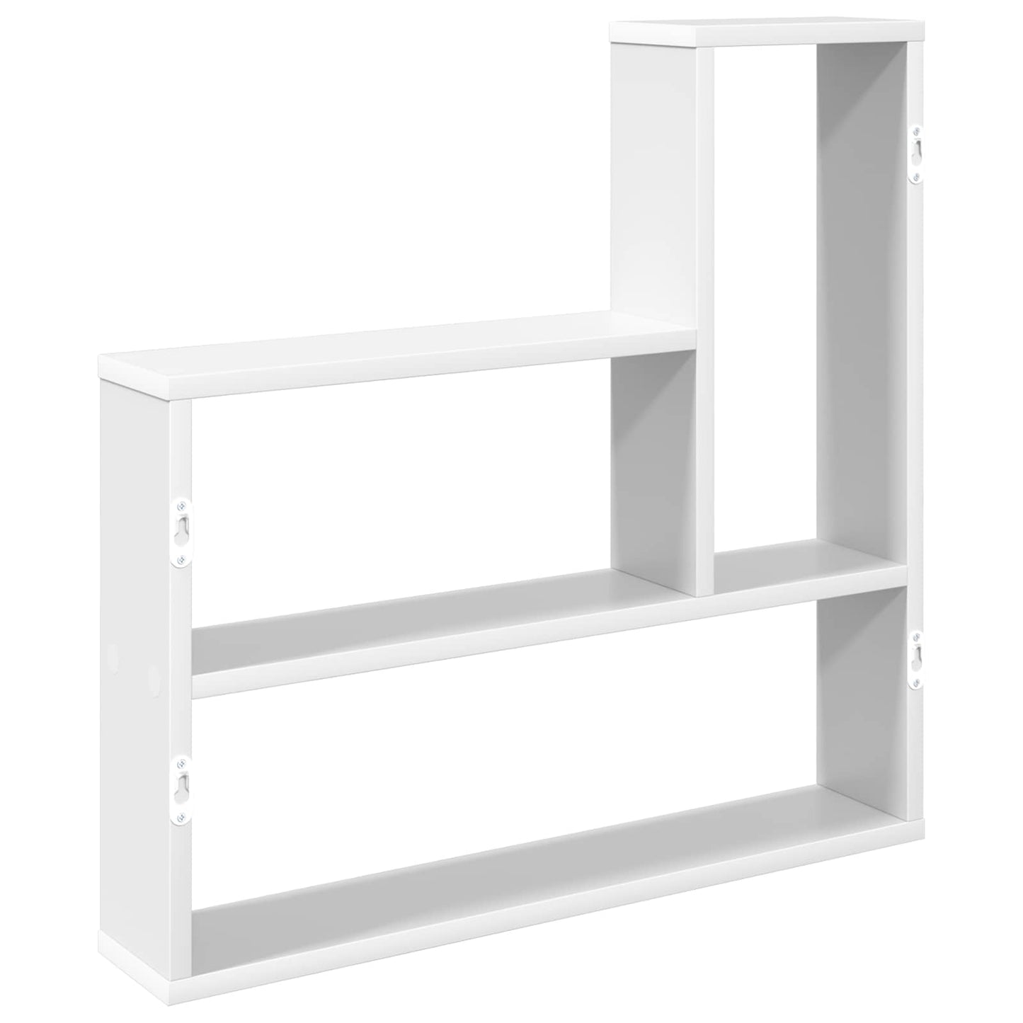 Wandplank Wit 60 x 11 x 60 cm Bewerkt hout