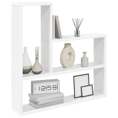 Wandplank Wit 60 x 11 x 60 cm Bewerkt hout