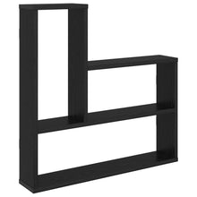Wandplank Zwart eiken 60 x 11 x 60 cm Bewerkt hout