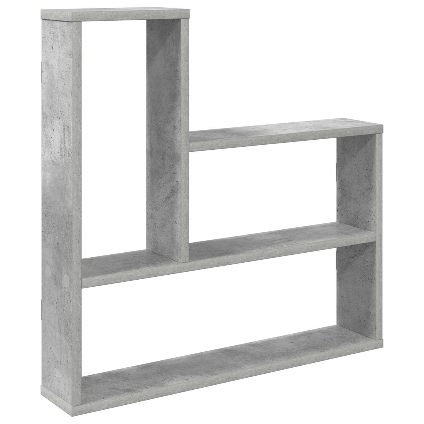 Wandplank Betongrijs 60 x 11 x 60 cm Bewerkt hout