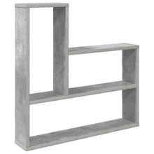 Wandplank Betongrijs 60 x 11 x 60 cm Bewerkt hout