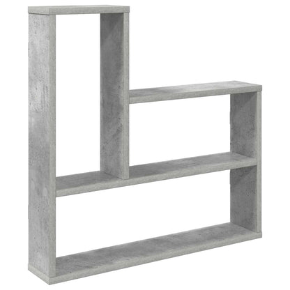 Wandplank Betongrijs 60 x 11 x 60 cm Bewerkt hout