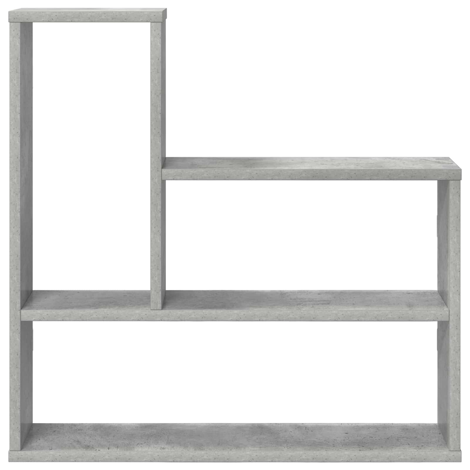 Wandplank Betongrijs 60 x 11 x 60 cm Bewerkt hout