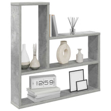 Wandplank Betongrijs 60 x 11 x 60 cm Bewerkt hout