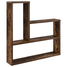 Wandplank Gerookt eiken 60 x 11 x 60 cm Bewerkt hout