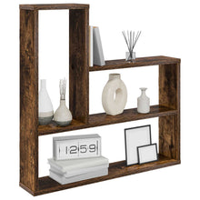 Wandplank Gerookt eiken 60 x 11 x 60 cm Bewerkt hout