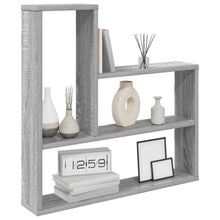 Wandplank Grijs Sonoma 60 x 11 x 60 cm Bewerkt hout