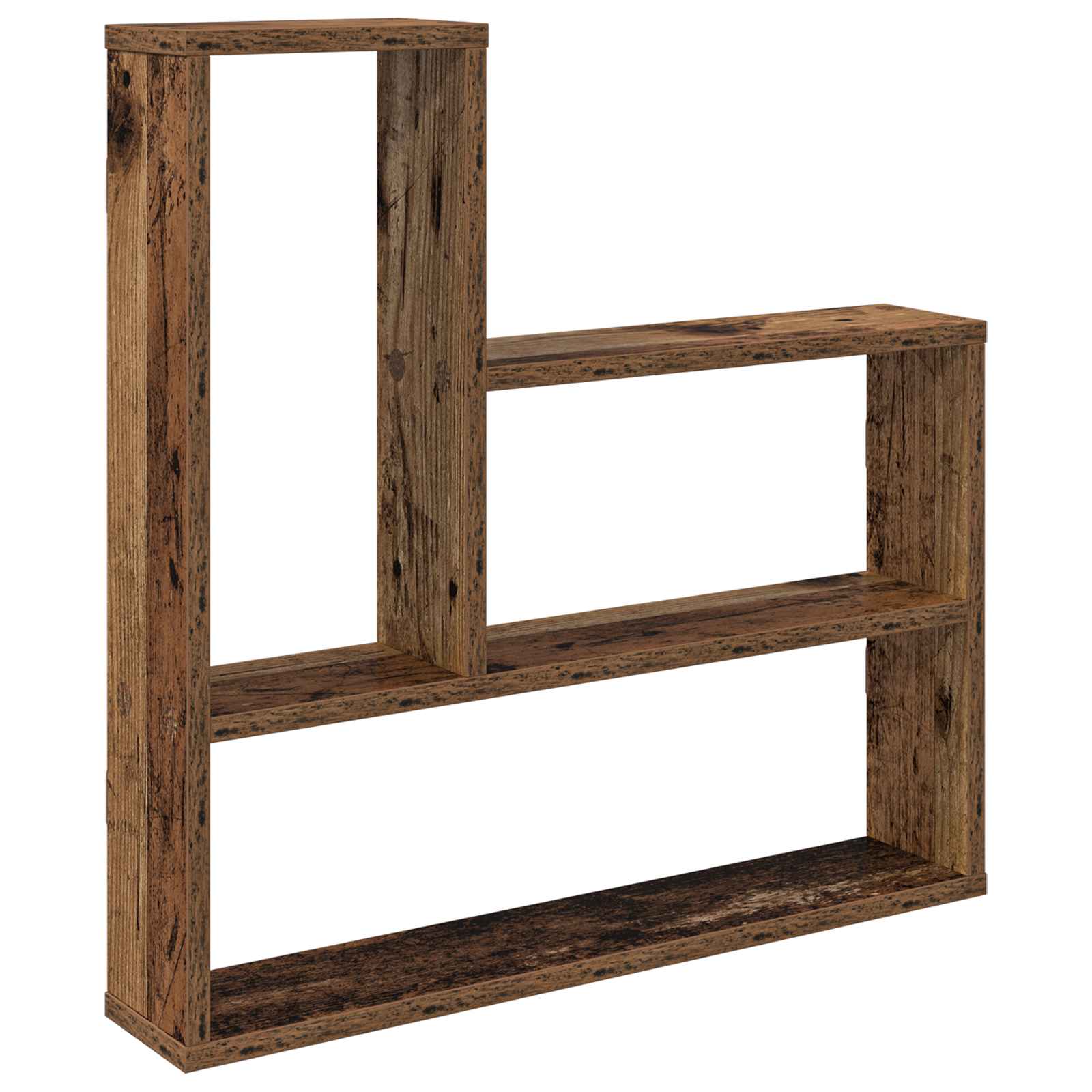 Wandplank Oud hout 60 x 11 x 60 cm Bewerkt hout