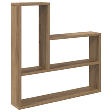 Wandplank Artisanaal eiken 60 x 11 x 60 cm Bewerkt hout